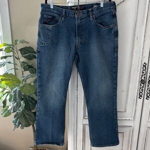 Ariat Rebar M4 Boot Jeans Mens 36x30 Blue Relaxed Bootcut Denim Workwear Carbine